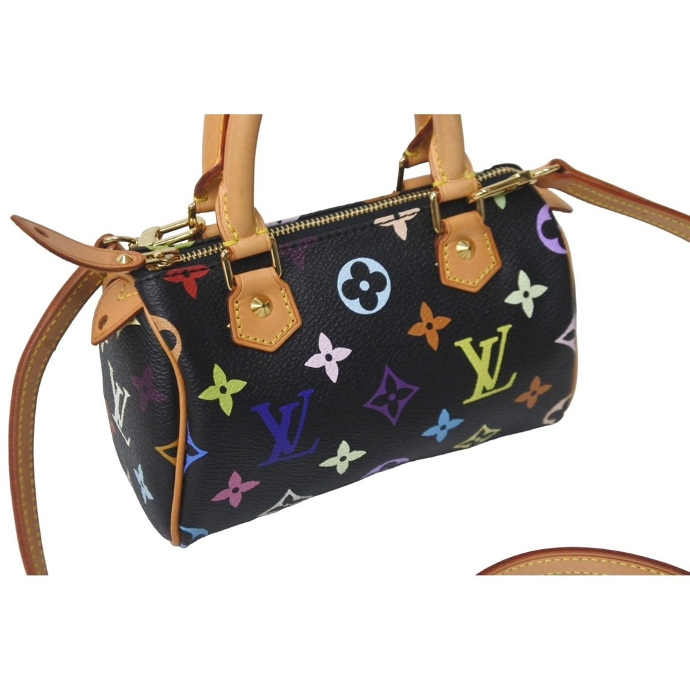 Louis Vuitton Speedy Takashi handbag black Murakami multicolor - Picture 4 of 9